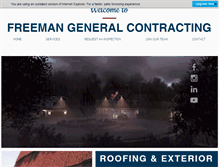Tablet Screenshot of freemangeneralcontracting.com